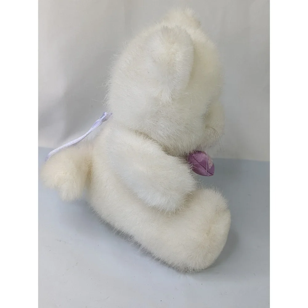 Russ White Cat Plush 6 Inch Super Grandma‎ Heart Stuffed Animal Toy